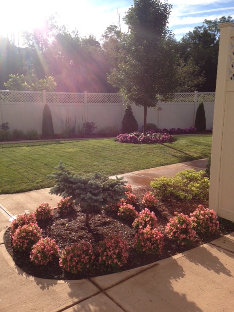 a commercial landscaping job in billerica ma